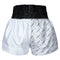 Kombat Gear Muay Thai Boxing shorts Two Tone White Steel Stars Pattern
