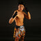 TUFF Muay Thai Boxing Shorts Orange Cruel Tiger TUF-MS613-ORG