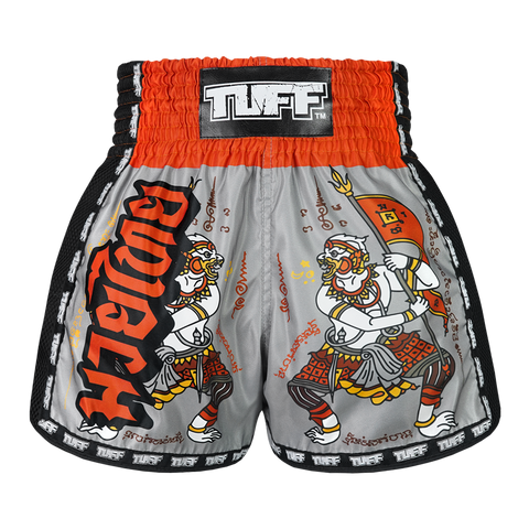 TUFF Muay Thai Boxing Shorts New Retro Pattern Hanuman Yantra