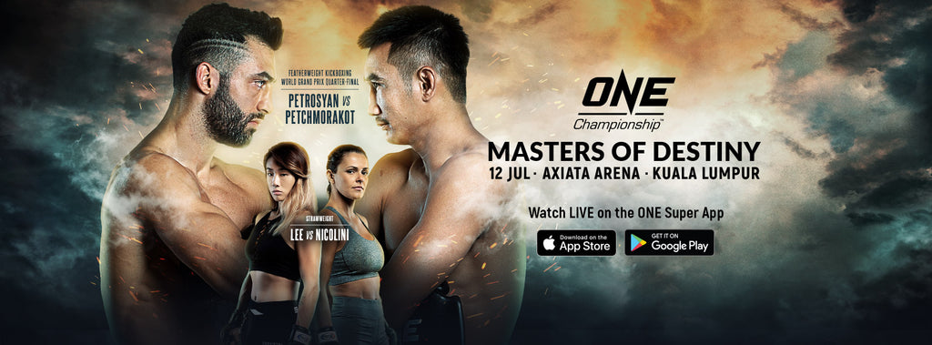 Petchmorakot returns to action in the main event of ONE: MASTERS OF DESTINY against Giorgio “The Doctor” Petrosyan in the ONE Featherweight Kickboxing World Grand Prix quarterfinals