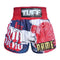 Custom TUFF Muay Thai Boxing Shorts Navy Blue Furious Bear
