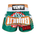 Custom TUFF Muay Thai Boxing Shorts Green Mountain Bear
