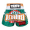 Custom TUFF Muay Thai Boxing Shorts Green Mountain Bear