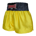 Kombat Gear Muay Thai Boxing shorts Star Pattern Yellow Grey Waist