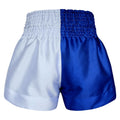 Kombat Gear Muay Thai Boxing shorts Star Pattern Two Tone Blue White