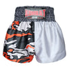 Kombat Gear Muay Thai Boxing shorts Two Tone White Orange Army Camouflage