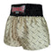 Kombat Gear Muay Thai Boxing shorts Gold Steel Pattern