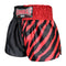 Kombat Gear Muay Thai Boxing shorts Two Tone Black Star Red Zebra Pattern