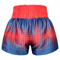 Kombat Gear Muay Thai Boxing shorts Red Star Gradient With Navy Blue