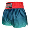Kombat Gear Muay Thai Boxing shorts Green Gradient Polka Dot With Navy Blue