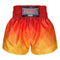 Kombat Gear Muay Thai Boxing shorts Yellow Orange Red Rhombus Gradient