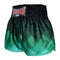 Kombat Gear Muay Thai Boxing shorts Green Rhombus Gradient