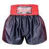 Kombat Gear Muay Thai Boxing shorts Red Hexagon With Black
