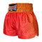 Kombat Gear Muay Thai Boxing shorts Yellow Hexagon With Red