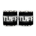 TUFF Unisex 100% Nylon, Tiger Design White Hand Wraps