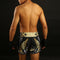 TUFF Muay Thai Boxing Shorts New Retro Style King Of Naga Black TUF-MRS201