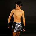 TUFF Muay Thai Boxing Shorts New Retro Style The Great Hongsa White TUF-MRS201