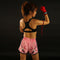 TUFF Muay Thai Boxing Shorts Pink Retro Style Birds With Roses TUF-MRS302
