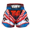 TUFF Muay Thai Boxing Shorts Blue Cool Design