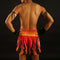 TUFF Muay Thai Boxing Shorts Red Tiger Chinese Ancient Drawing TUF-MS614-RED