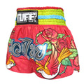 TUFF Muay Thai Boxing Shorts Pink With Classic Rose