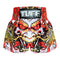 TUFF Muay Thai Boxing Shorts Dragon King in White TUF-MS621