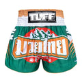 TUFF Muay Thai Boxing Shorts Green Mountain Bear