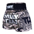 TUFF Muay Thai Boxing Shorts New Grey Military Camouflage TUF-MS640-GRY
