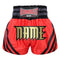 Custom Kombat Gear Muay Thai Boxing shorts Red Star Pattern With Black Strips