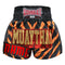 Custom Kombat Gear Muay Thai Boxing Shorts Zebra Pattern Orange Black