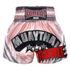 Custom Kombat Gear Muay Thai Boxing Baby Orange Pink With Grey Stripe