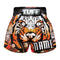 Custom TUFF Muay Thai Boxing Shorts Orange Cruel Tiger