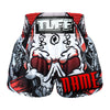 Custom TUFF Muay Thai Boxing Shorts Devil Skull With Double Skeleton