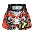 Custom TUFF Muay Thai Boxing Shorts Dragon King in Red