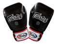 Fairtex Muay Thai Gloves Black with White and Red BGV1