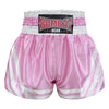 Kombat Gear Muay Thai Boxing shorts Pink Star Pattern With White Strips
