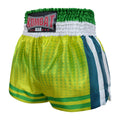 Kombat Gear Muay Thai Boxing shorts Green Star Gradient With Strips KBT-MS002-06