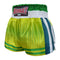 Kombat Gear Muay Thai Boxing shorts Green Star Gradient With Strips KBT-MS002-06