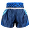 Kombat Gear Muay Thai Boxing shorts Navy Blue Star Pattern With Blue Strips