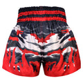 Kombat Muay Thai Boxing Camouflage shorts With Red Fire