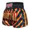 Kombat Muay Thai Boxing Shorts Zebra Pattern Orange Black