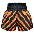 Kombat Muay Thai Boxing Shorts Zebra Pattern Orange Black