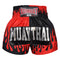 Kombat Muay Thai Boxing Two Tone Shorts With Fire Black Red