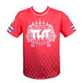 TUFF Muay Thai Shirt True Power Double Tiger Red