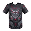 TUFF Muay Thai Shirt King of Dragon in Black TUF-TS004